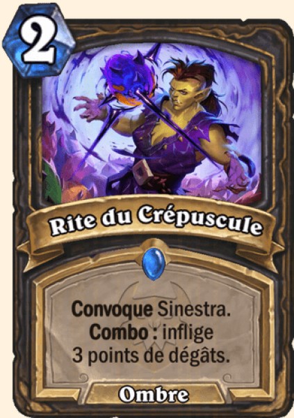 Rite du Crepuscule carte Hearhstone