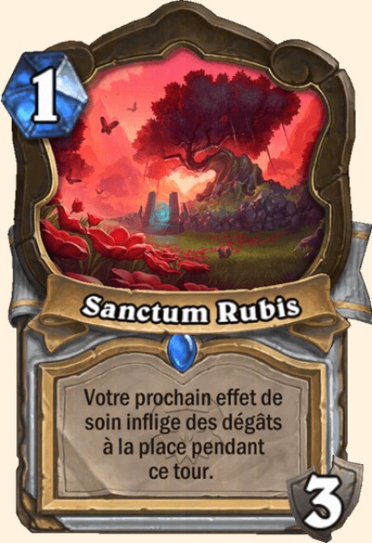 Sanctum Rubis carte Hearthstone