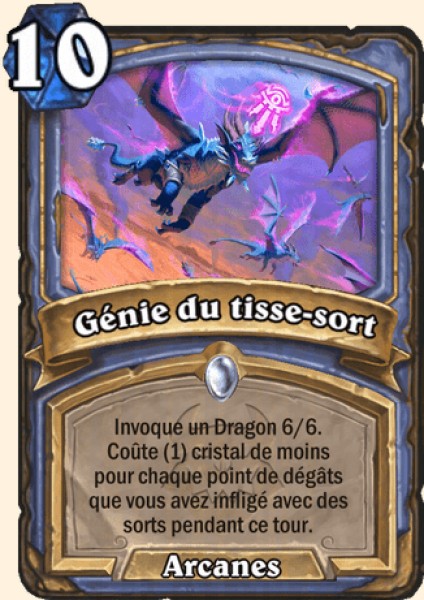 Génie du tisse-sort carte Hearthstone