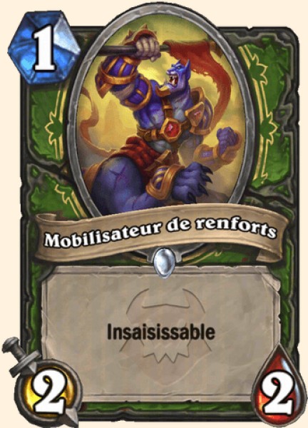 Mobilisateur de renforts carte Hearthstone