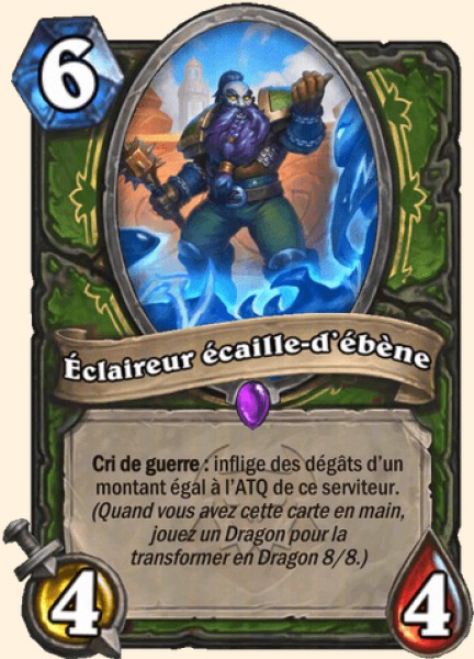 Eclaireur ecaille-d'ebene carte Hearhstone