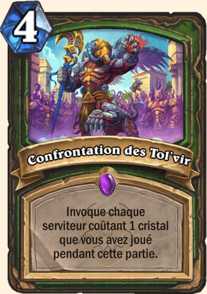 Confrontation des Tol'vir carte Hearhstone