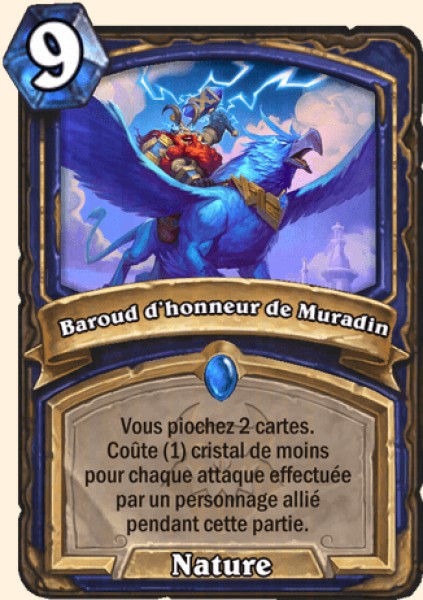 Baroud d'honneur de Muradin carte Hearhstone