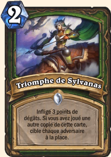 Triomphe de Sylvanas carte Hearthstone