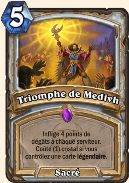 Triomphe de Medivh carte Hearthstone