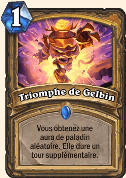 Triomphe de Gelbin carte Hearthstone