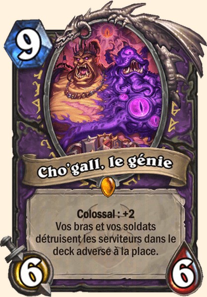 Cho'gall, le genie carte Hearhstone