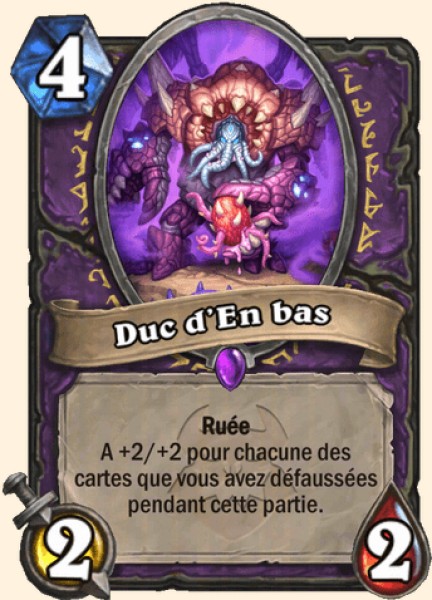 Duc d'En bas carte Hearthstone