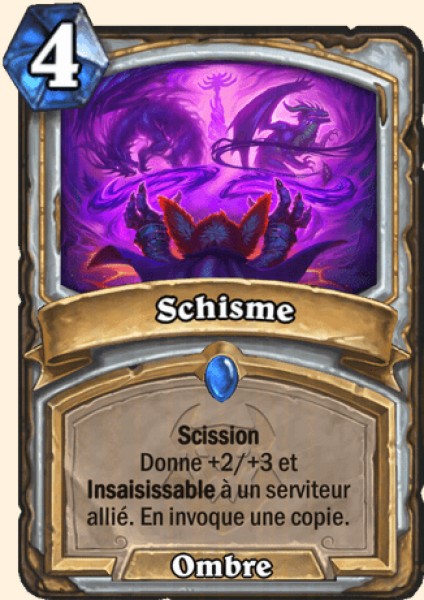 Schisme carte Hearhstone