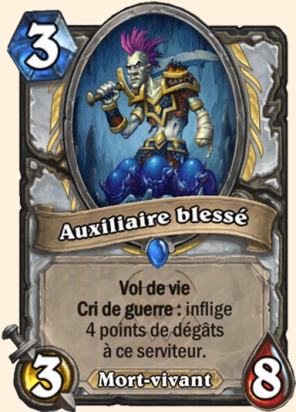 Auxiliaire blesse carte Hearhstone