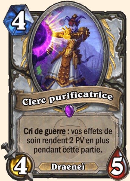 Clerc purificatrice carte Hearthstone