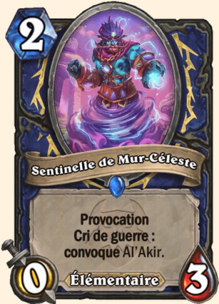 Sentinelle de Mur-Celeste carte Hearhstone