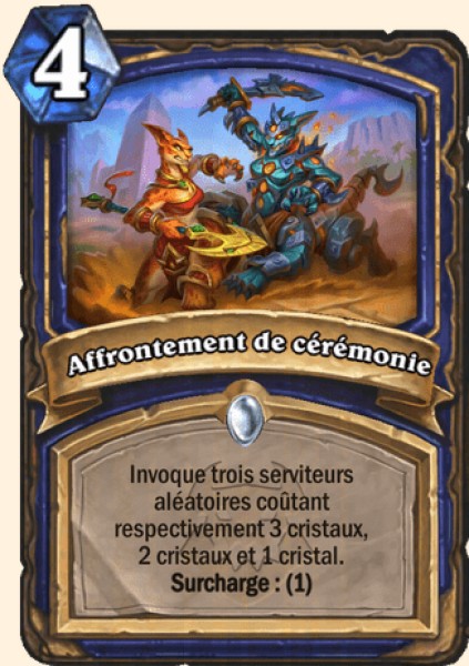 Affrontement de ceremonie carte Hearhstone
