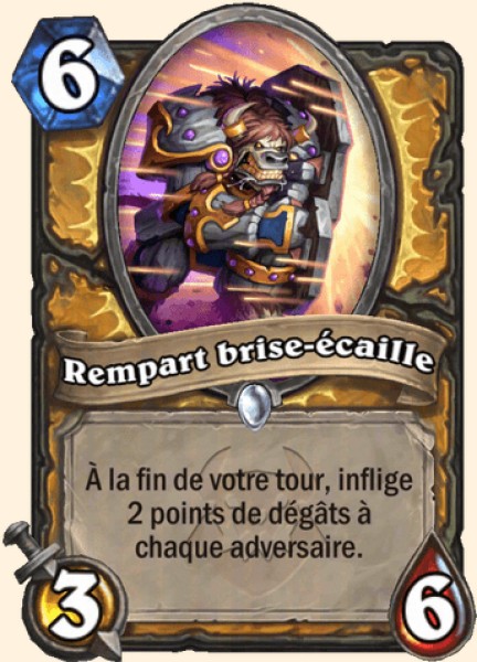 Rempart brise-écaille carte Hearthstone