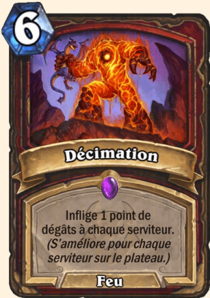 Décimation carte Hearthstone