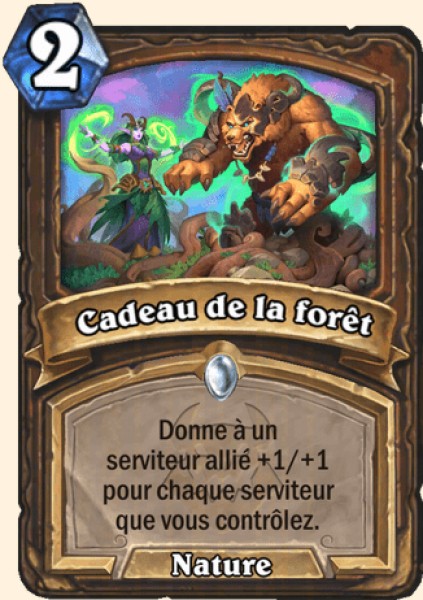 Cadeau de la forêt carte Hearthstone
