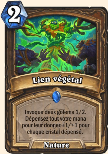 Lien vegetal carte Hearhstone