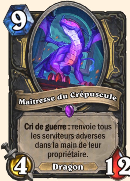 Maîtresse du Crépuscule carte Hearthstone