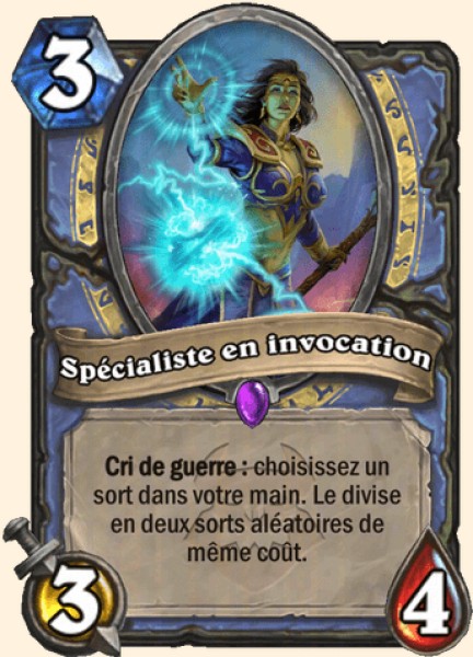 Specialiste en invocation carte Hearhstone