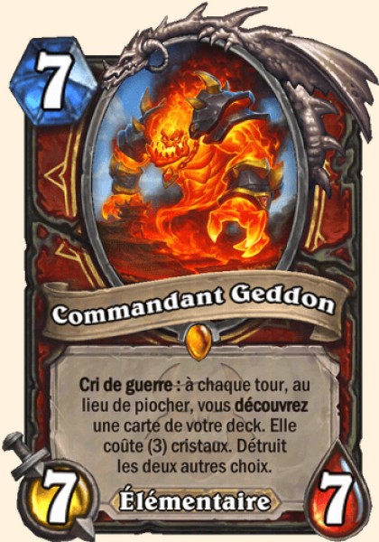 Commandant Geddon carte Hearhstone