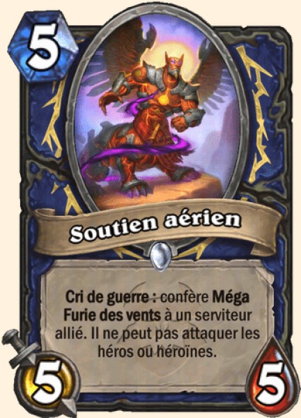 Soutien aérien carte Hearthstone