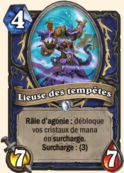 Lieuse des tempetes carte Hearhstone