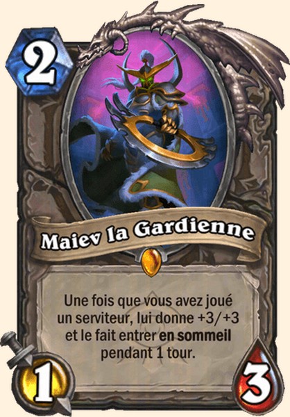 Maiev la Gardienne carte Hearhstone