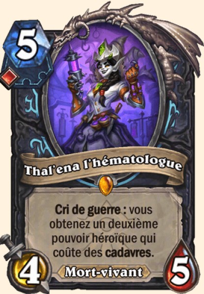 Thal'ena l'hematologue carte Hearhstone