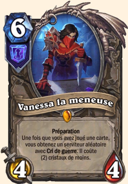 Vanessa la meneuse carte Hearhstone