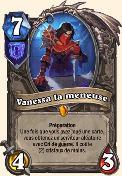Vanessa la meneuse carte Hearhstone