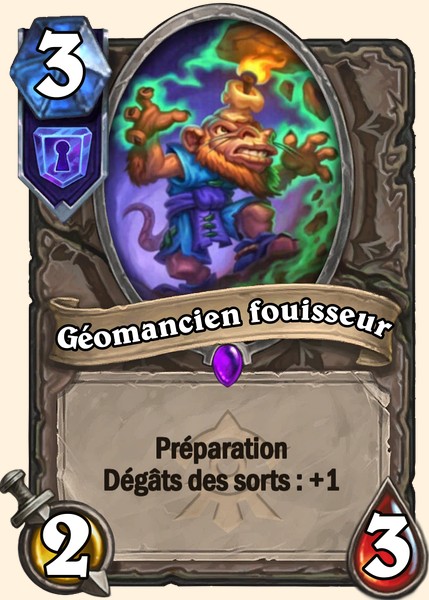 Geomancien fouisseur carte Hearhstone