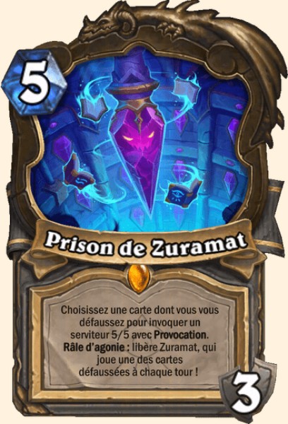 Prison de Zuramat carte Hearhstone