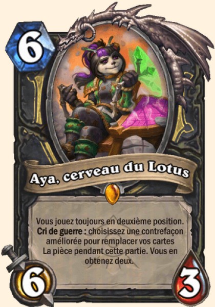 Aya, cerveau du Lotus carte Hearhstone