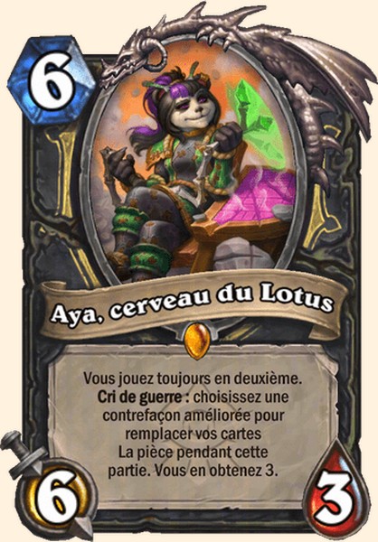 Aya, cerveau du Lotus carte Hearhstone