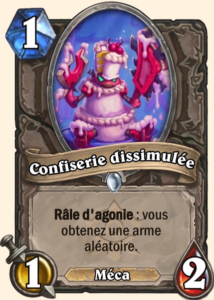 Confiserie dissimulée carte Hearthstone