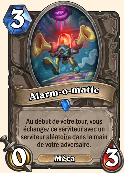 Alarm-o-matic carte Hearthstone