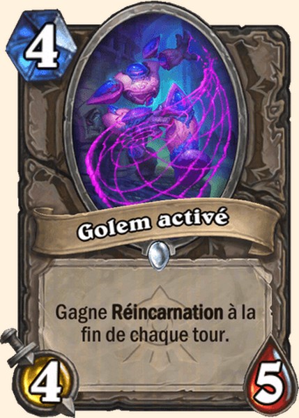 Golem active carte Hearhstone