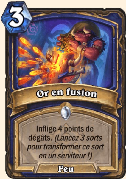 Or en fusion carte Hearthstone