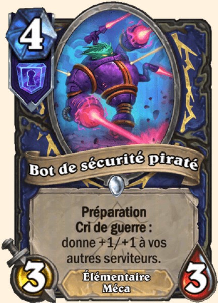 Bot de sécurité piraté carte Hearthstone