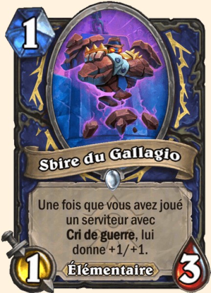 Sbire du Gallagio carte Hearthstone