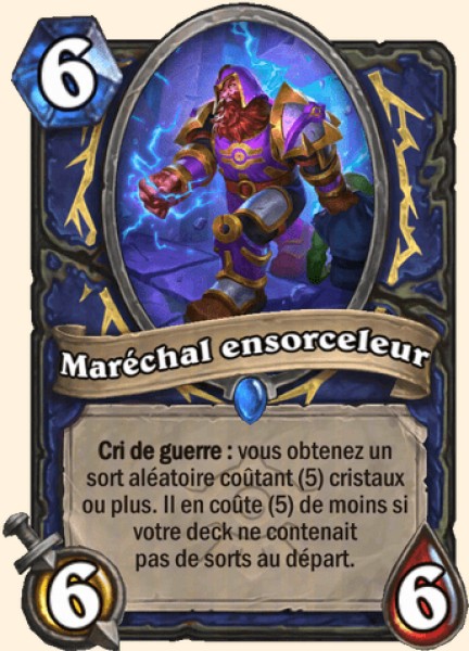 Marechal ensorceleur carte Hearhstone