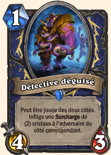Détective déguisé carte Hearthstone