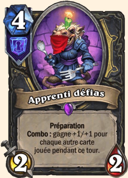 Apprenti défias carte Hearthstone