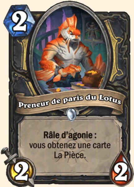 Preneur de paris du Lotus carte Hearhstone