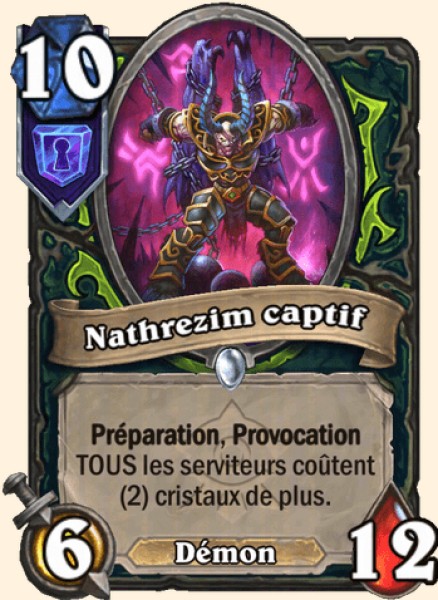 Nathrezim captif carte Hearhstone