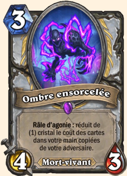 Ombre ensorcelée carte Hearthstone