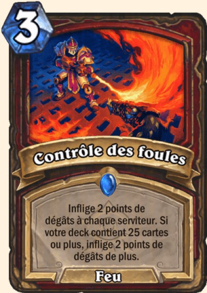 Contrôle des foules carte Hearthstone