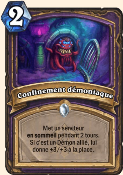Confinement démoniaque carte Hearthstone