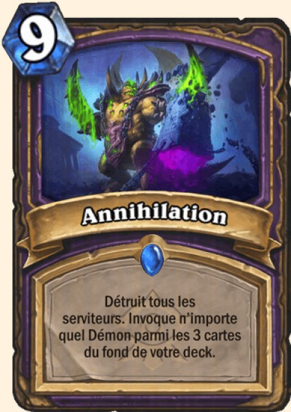 Annihilation carte Hearthstone