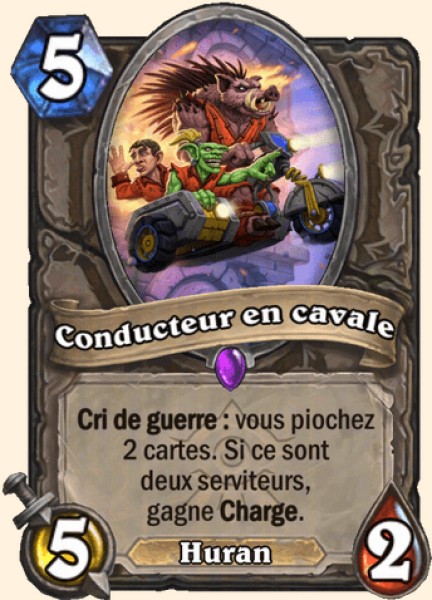 Conducteur en cavale carte Hearthstone